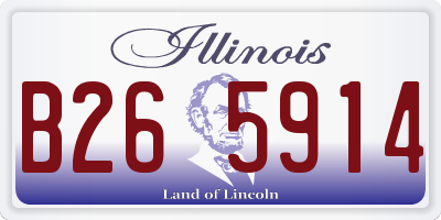 IL license plate B265914
