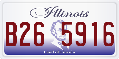 IL license plate B265916
