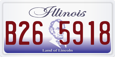 IL license plate B265918