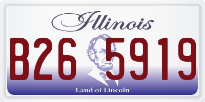IL license plate B265919