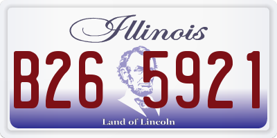 IL license plate B265921