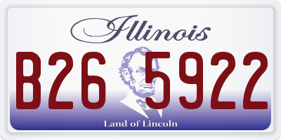 IL license plate B265922