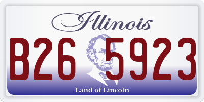 IL license plate B265923