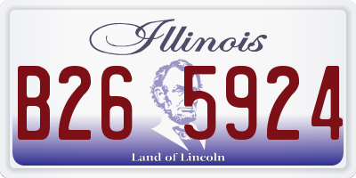 IL license plate B265924