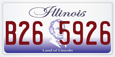 IL license plate B265926