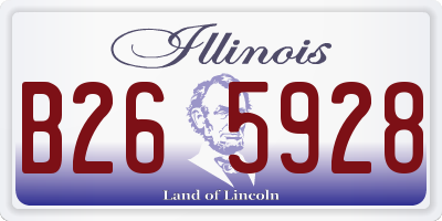 IL license plate B265928