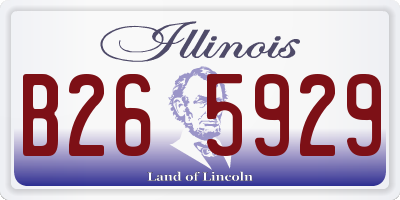 IL license plate B265929