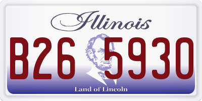 IL license plate B265930