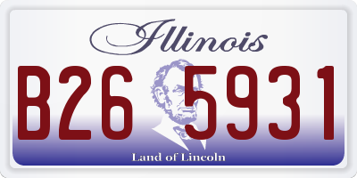 IL license plate B265931