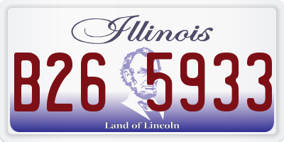 IL license plate B265933