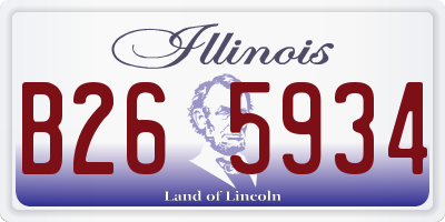 IL license plate B265934