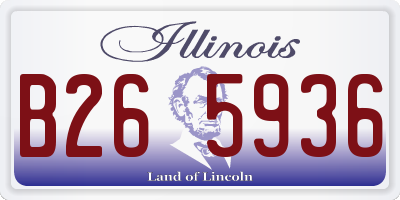 IL license plate B265936