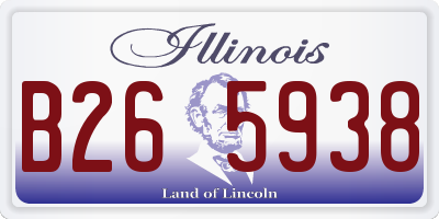 IL license plate B265938
