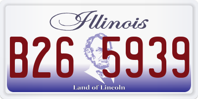 IL license plate B265939