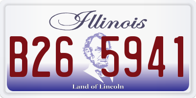 IL license plate B265941