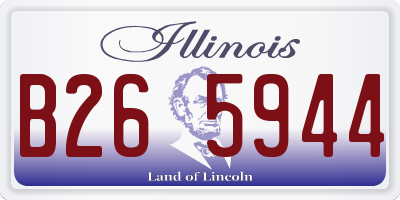 IL license plate B265944