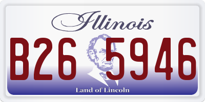 IL license plate B265946