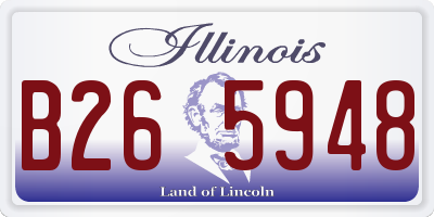IL license plate B265948