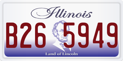 IL license plate B265949