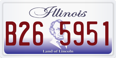IL license plate B265951