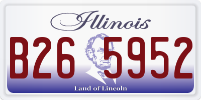 IL license plate B265952