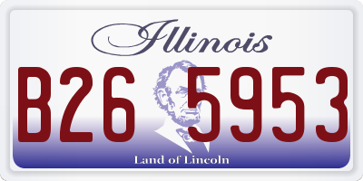 IL license plate B265953