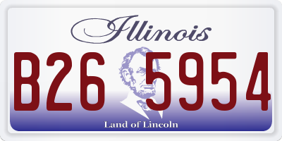 IL license plate B265954