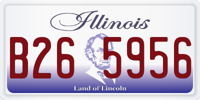 IL license plate B265956