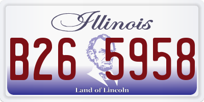 IL license plate B265958