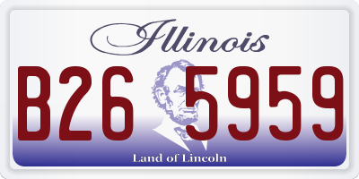 IL license plate B265959