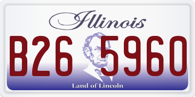 IL license plate B265960