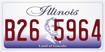 IL license plate B265964