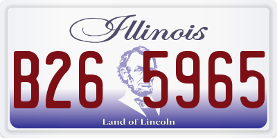 IL license plate B265965