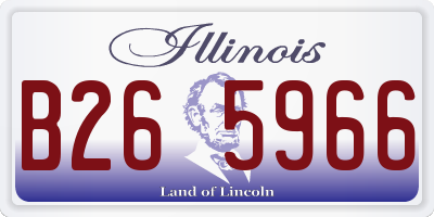 IL license plate B265966