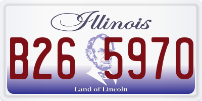 IL license plate B265970