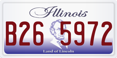 IL license plate B265972