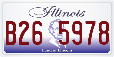 IL license plate B265978