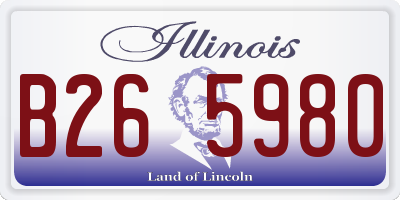IL license plate B265980