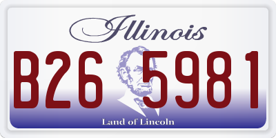IL license plate B265981