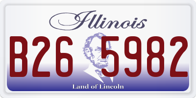 IL license plate B265982