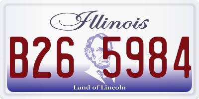 IL license plate B265984