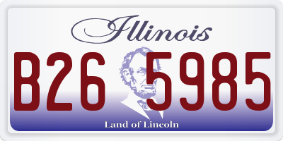 IL license plate B265985