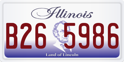 IL license plate B265986