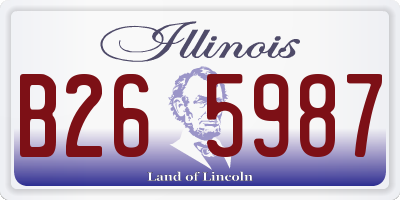 IL license plate B265987