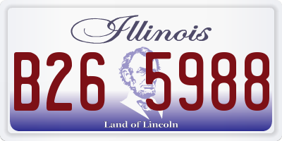 IL license plate B265988
