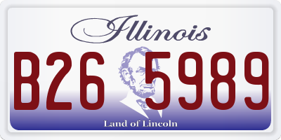 IL license plate B265989