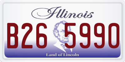 IL license plate B265990