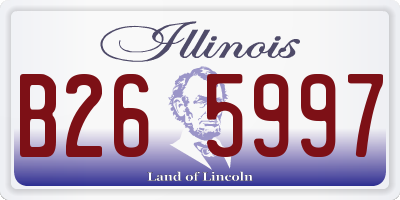 IL license plate B265997