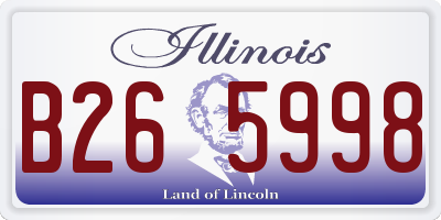 IL license plate B265998