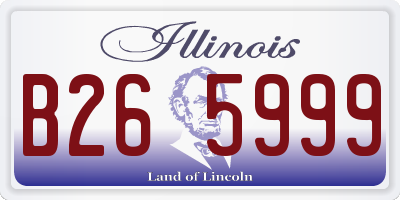 IL license plate B265999